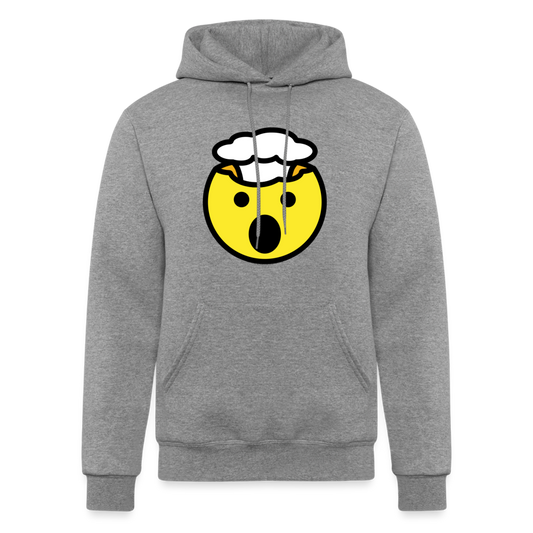 Exploding Head Moji Champion Unisex Powerblend Hoodie - Emoji.Express - heather gray