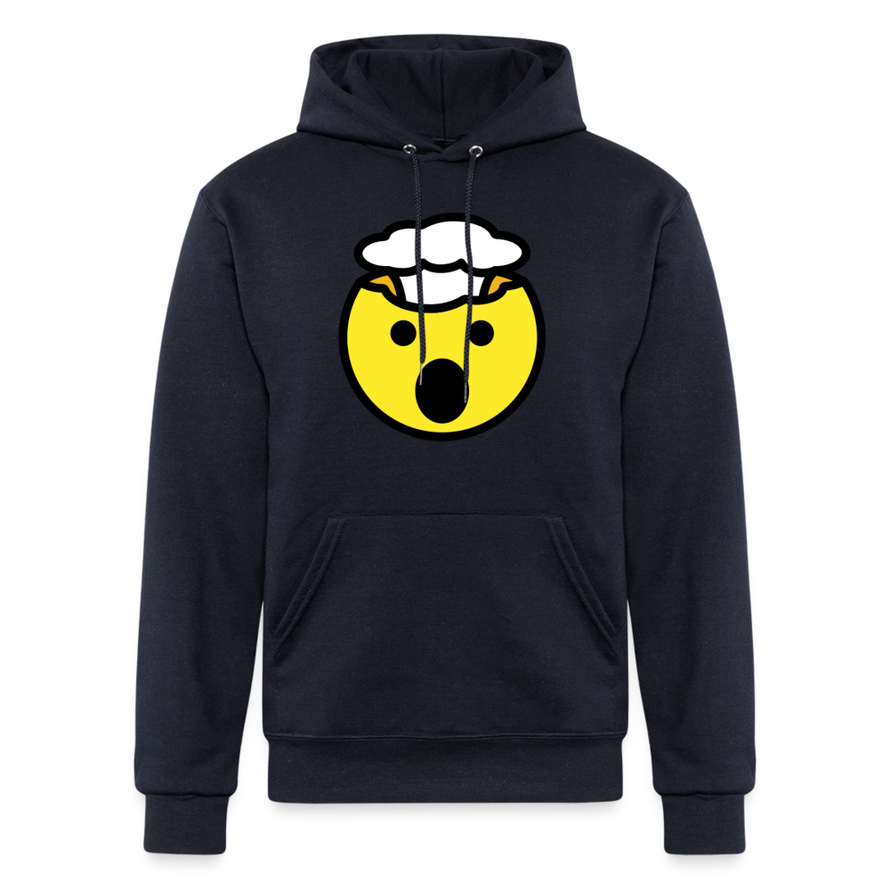 Exploding Head Moji Champion Unisex Powerblend Hoodie - Emoji.Express - navy