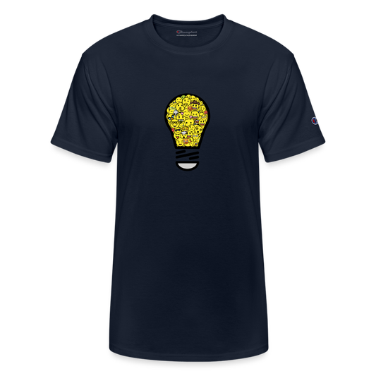 Crowdsourced Moji Champion Unisex T-Shirt - Emoji.Express - navy