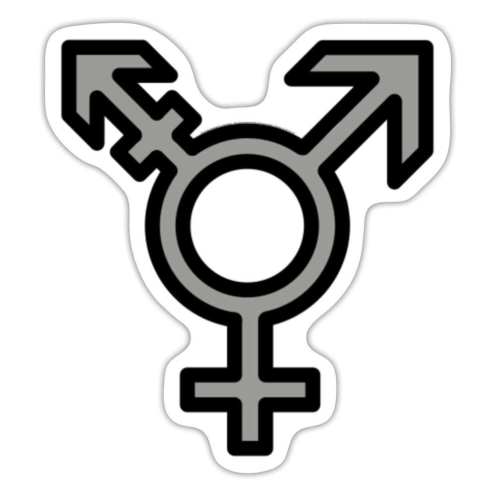 Transgender Moji Sticker - Emoji.Express - white matte