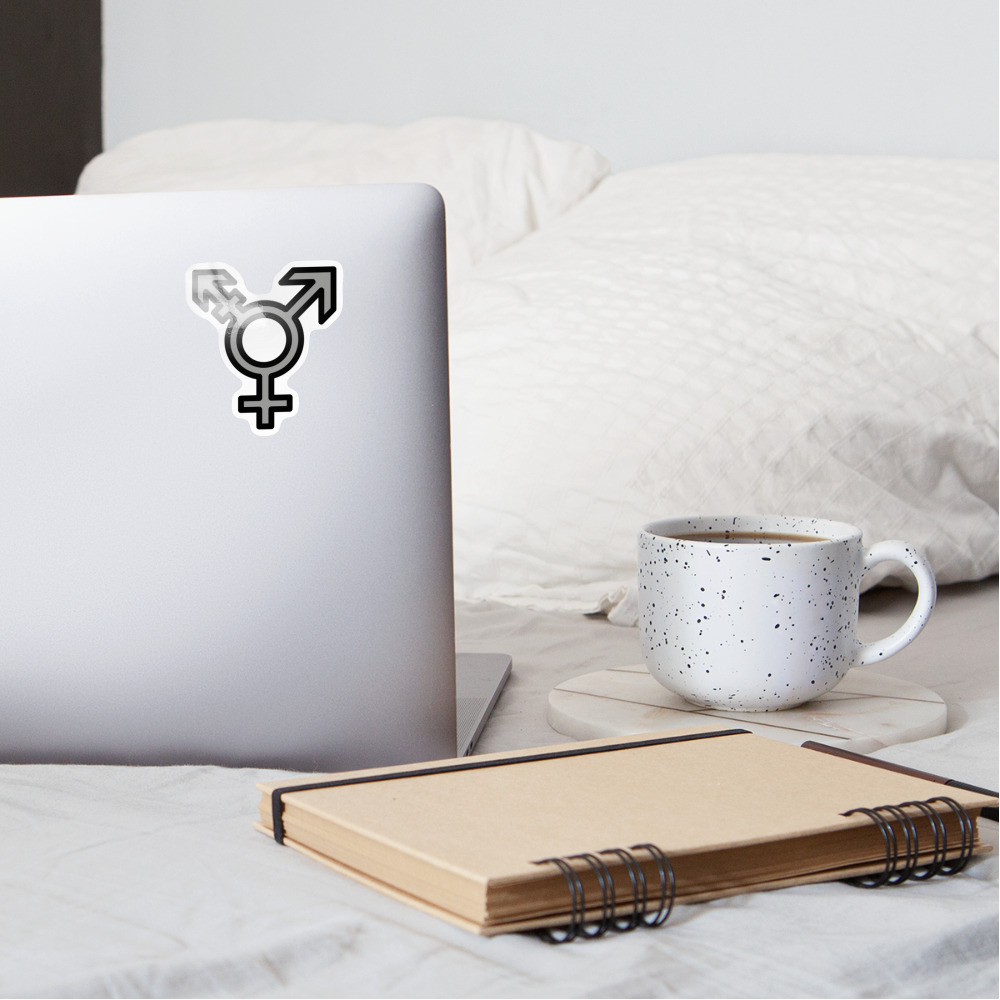 Transgender Moji Sticker - Emoji.Express - white glossy