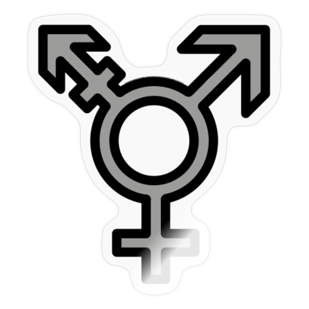 Transgender Moji Sticker - Emoji.Express - transparent glossy