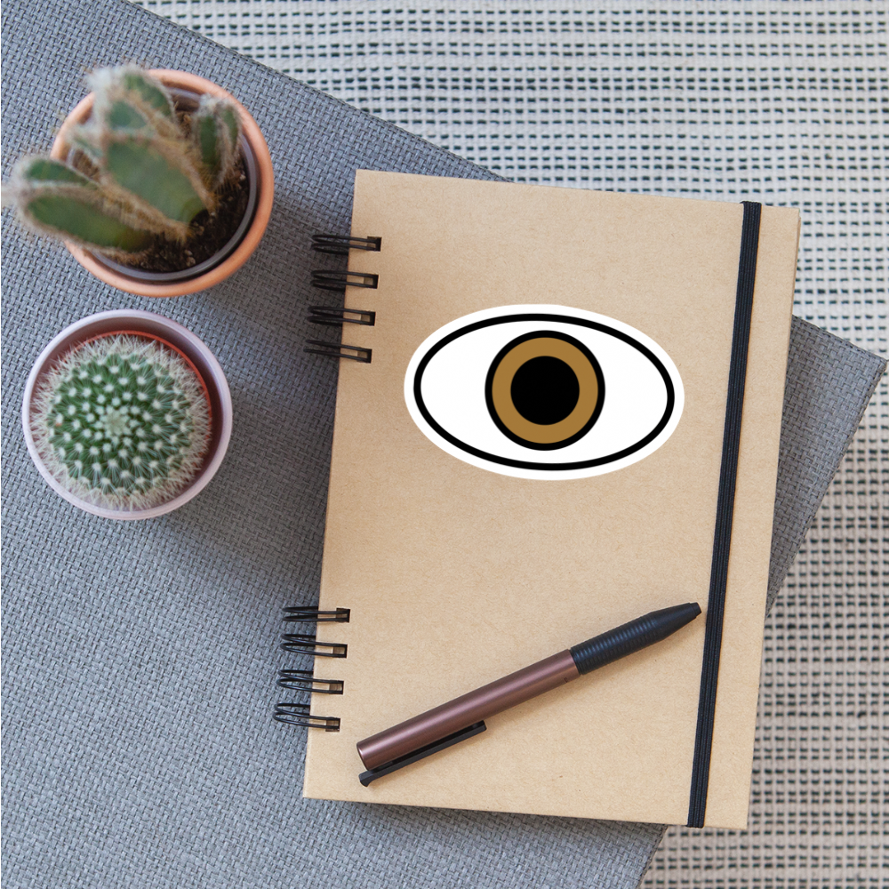 Eye Moji Sticker - Emoji.Express - white matte