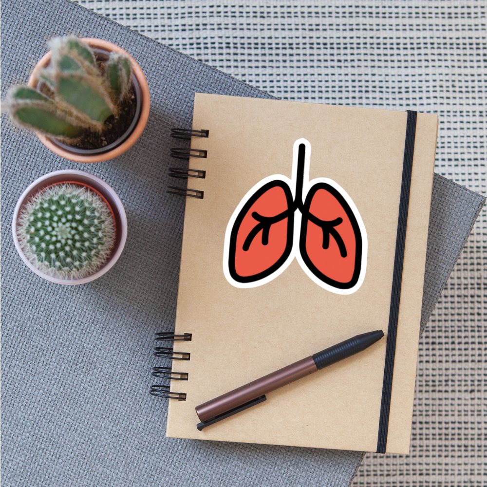 Lungs Moji Sticker - Emoji.Express - white matte