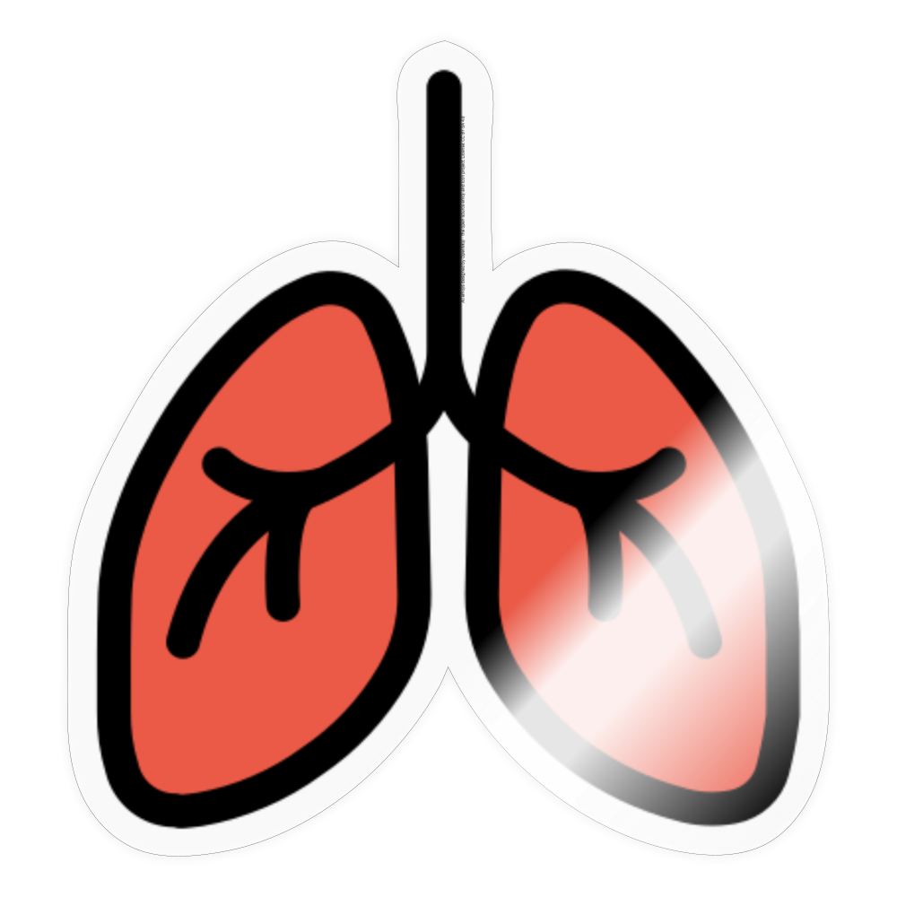 Lungs Moji Sticker - Emoji.Express - transparent glossy