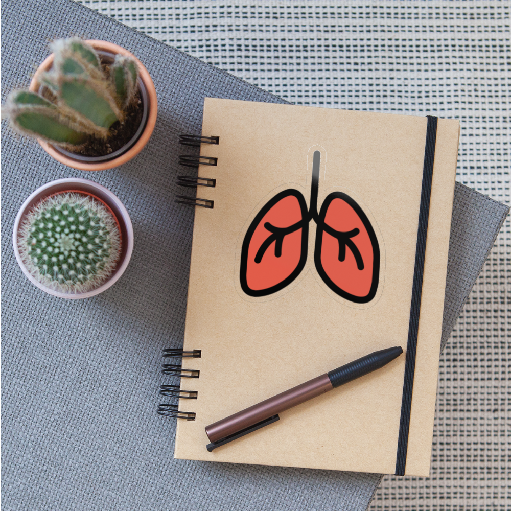 Lungs Moji Sticker - Emoji.Express - transparent glossy