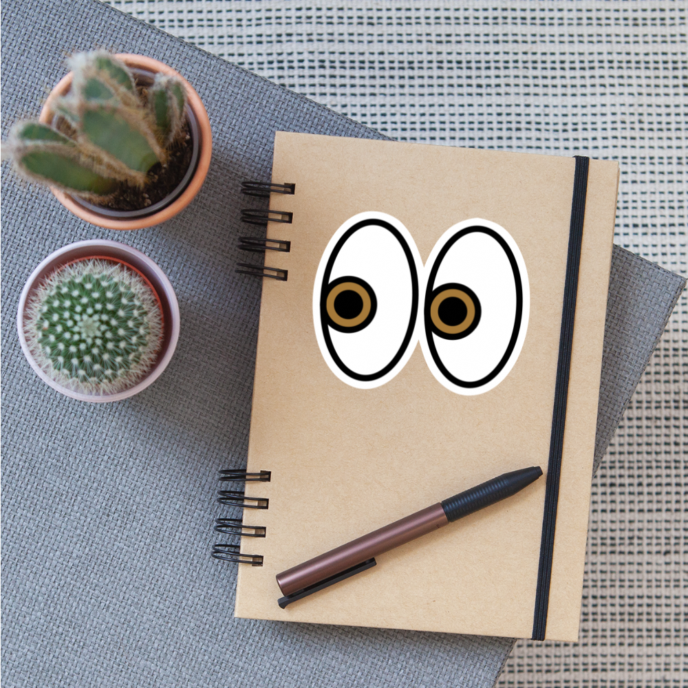 Eyes Moji Sticker - Emoji.Express - white matte