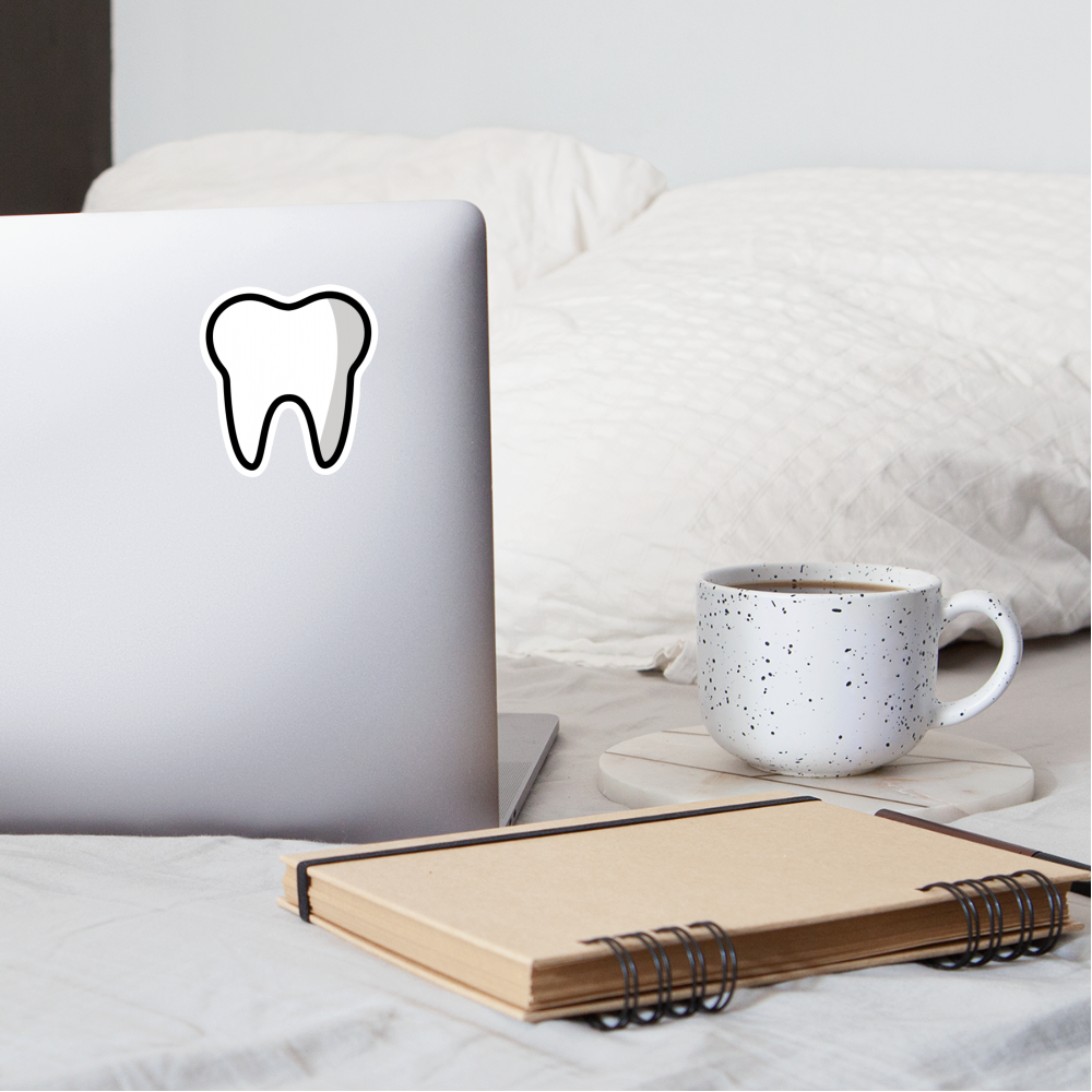 Tooth Moji Sticker - Emoji.Express - white matte