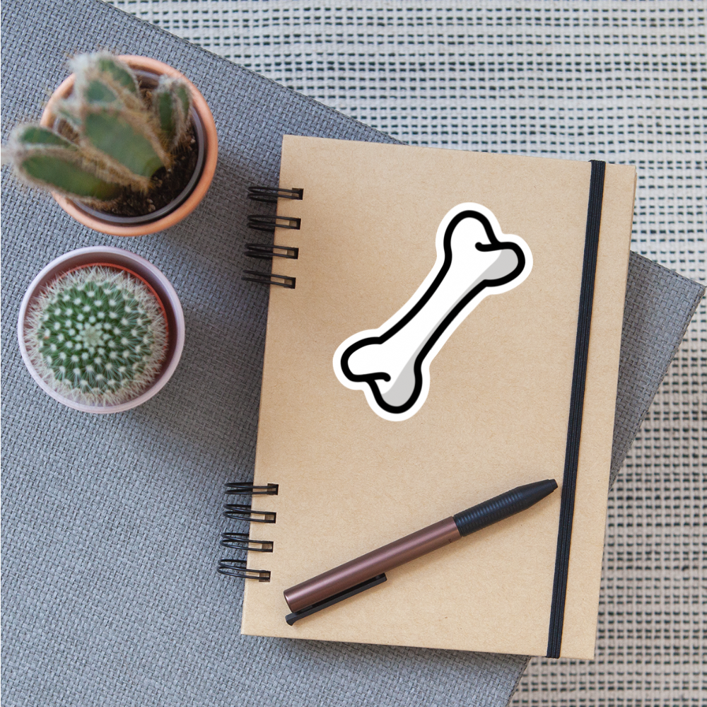 Bone Moji Sticker - Emoji.Express - white matte