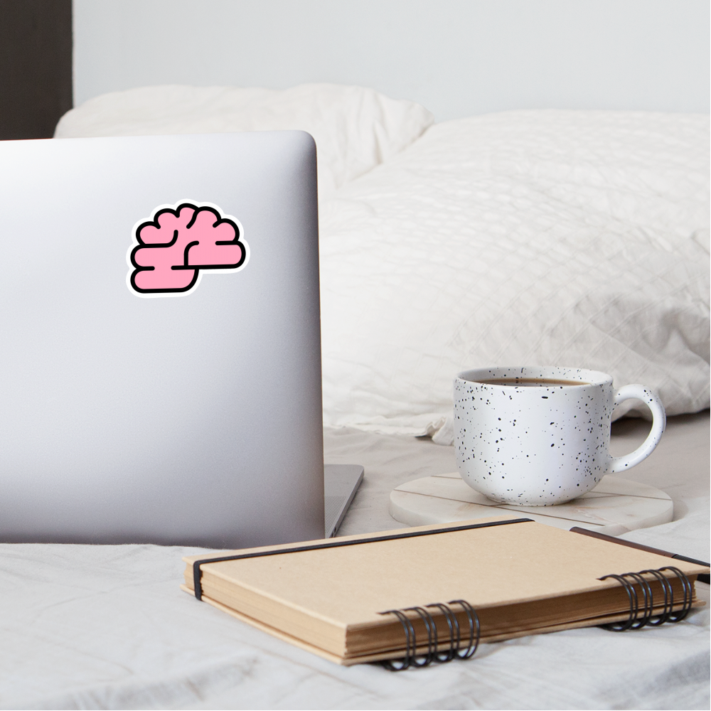 Brain Moji Sticker - Emoji.Express - white matte