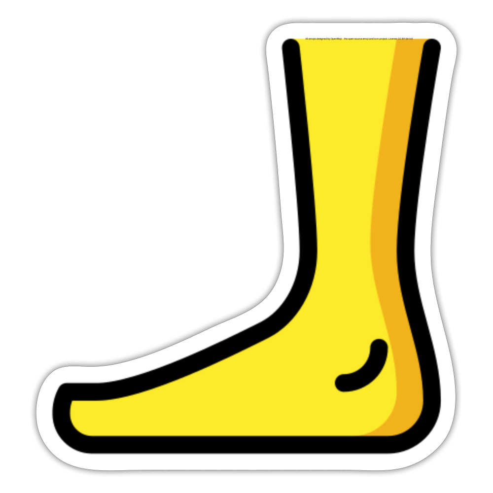 Foot Moji Sticker - Emoji.Express - white matte