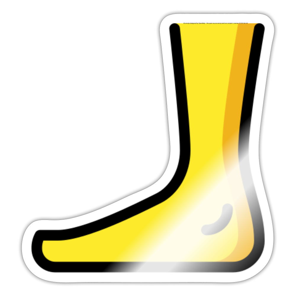 Foot Moji Sticker - Emoji.Express - white glossy