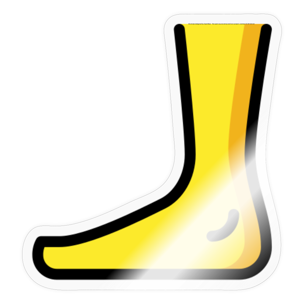 Foot Moji Sticker - Emoji.Express - transparent glossy
