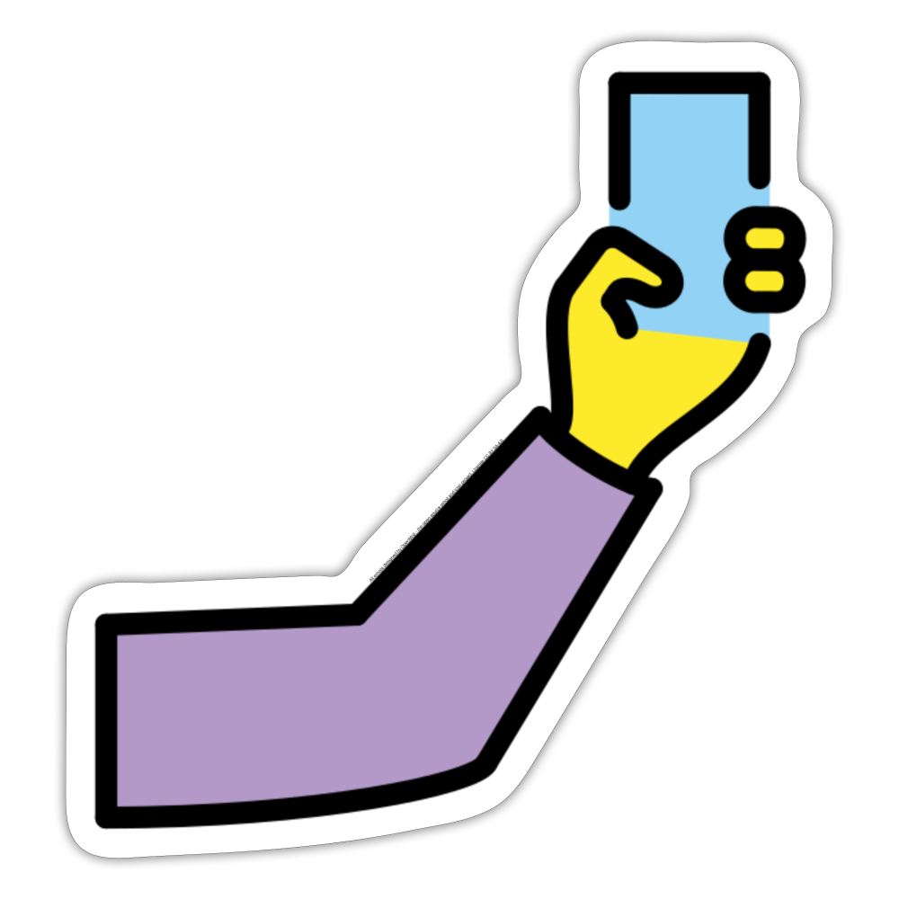 Selfie Moji Sticker - Emoji.Express - white matte