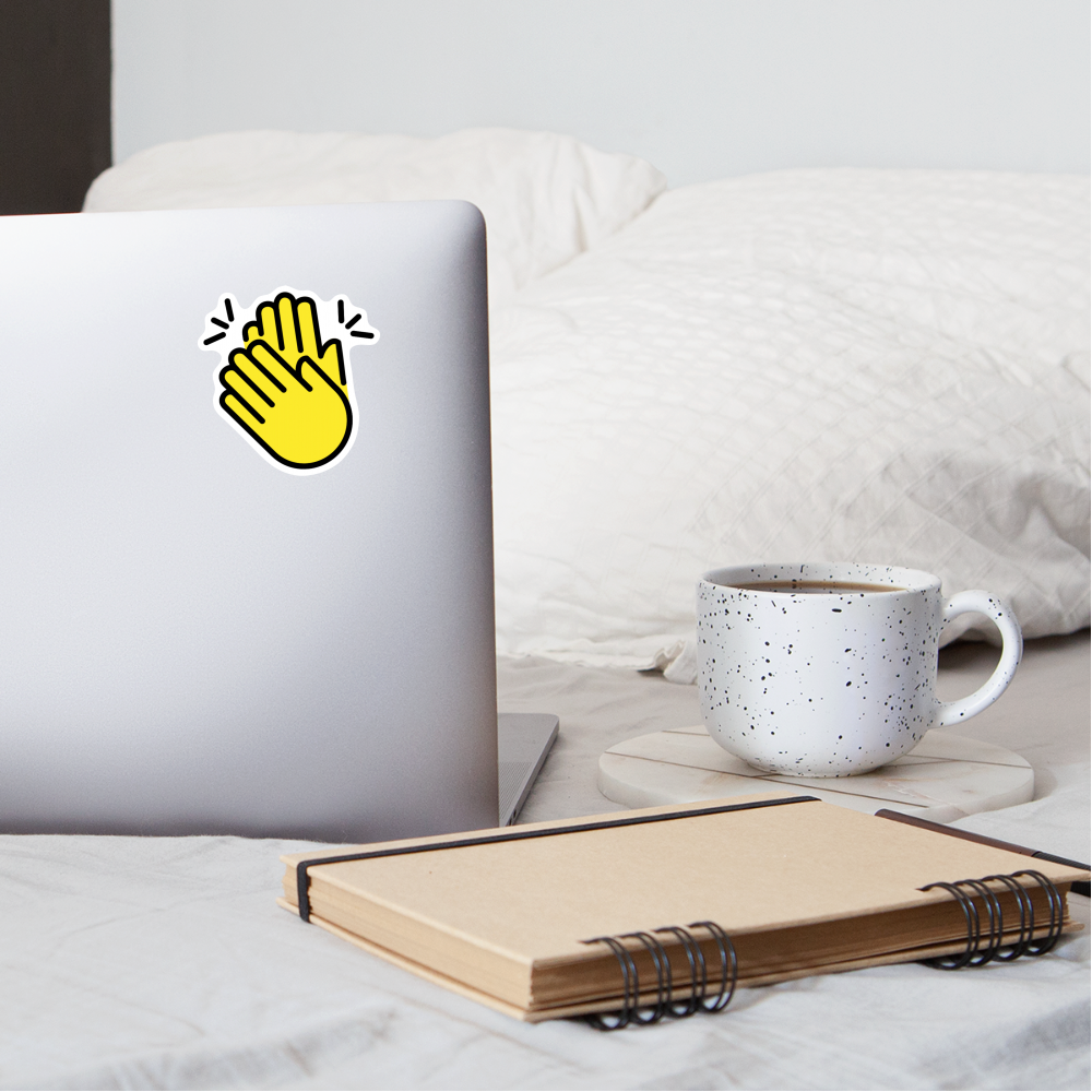 Clapping Hands Moji Sticker - Emoji.Express - white matte