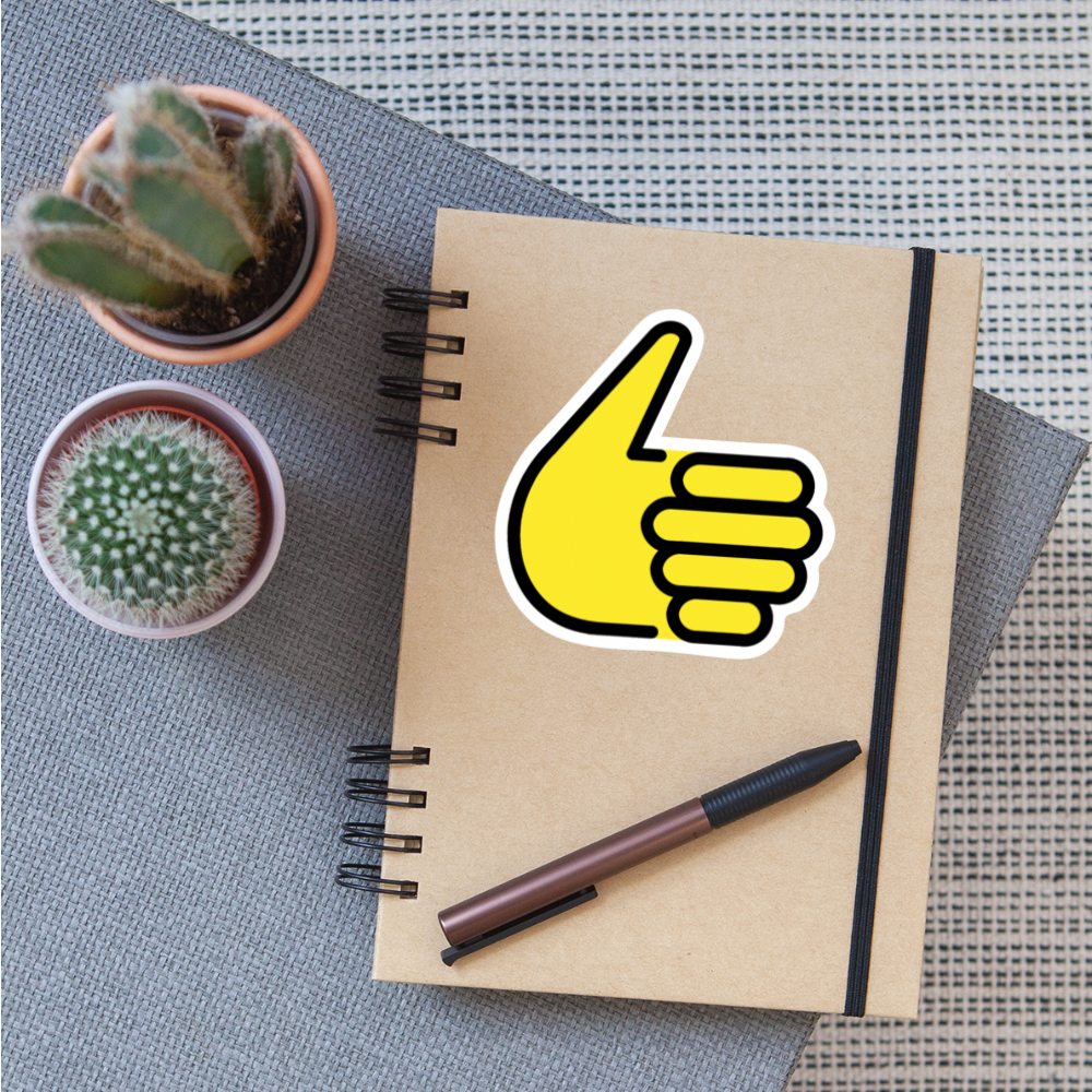 Thumbs Up Moji Sticker - Emoji.Express - white matte