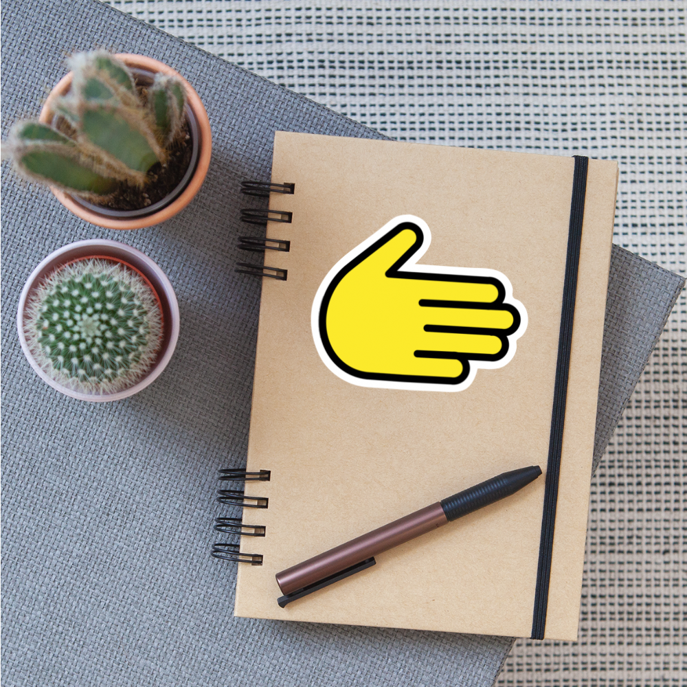 Rightwards Hand Moji Sticker - Emoji.Express - white matte