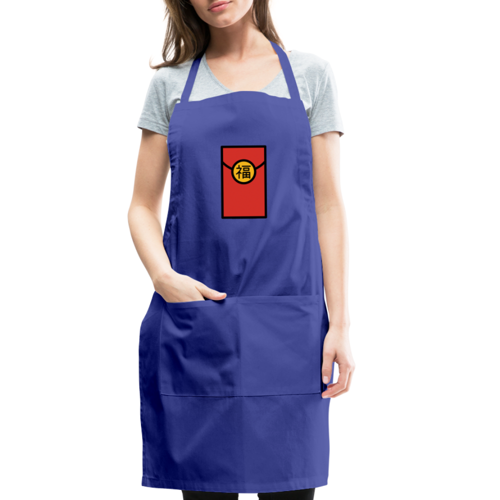 Customizable Red Envelope Moii Adjustable Apron - Emoji.Express - royal blue