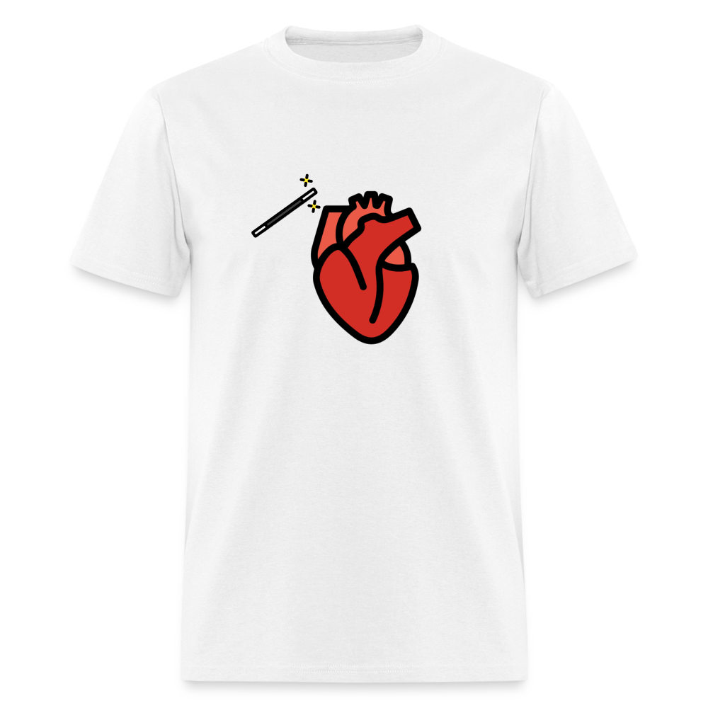 Manage Your Anatomical Heart Emoji Expression Moji Unisex Classic T-Shirt - Emoji.Express - white