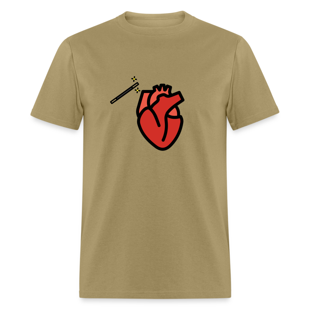 Manage Your Anatomical Heart Emoji Expression Moji Unisex Classic T-Shirt - Emoji.Express - khaki