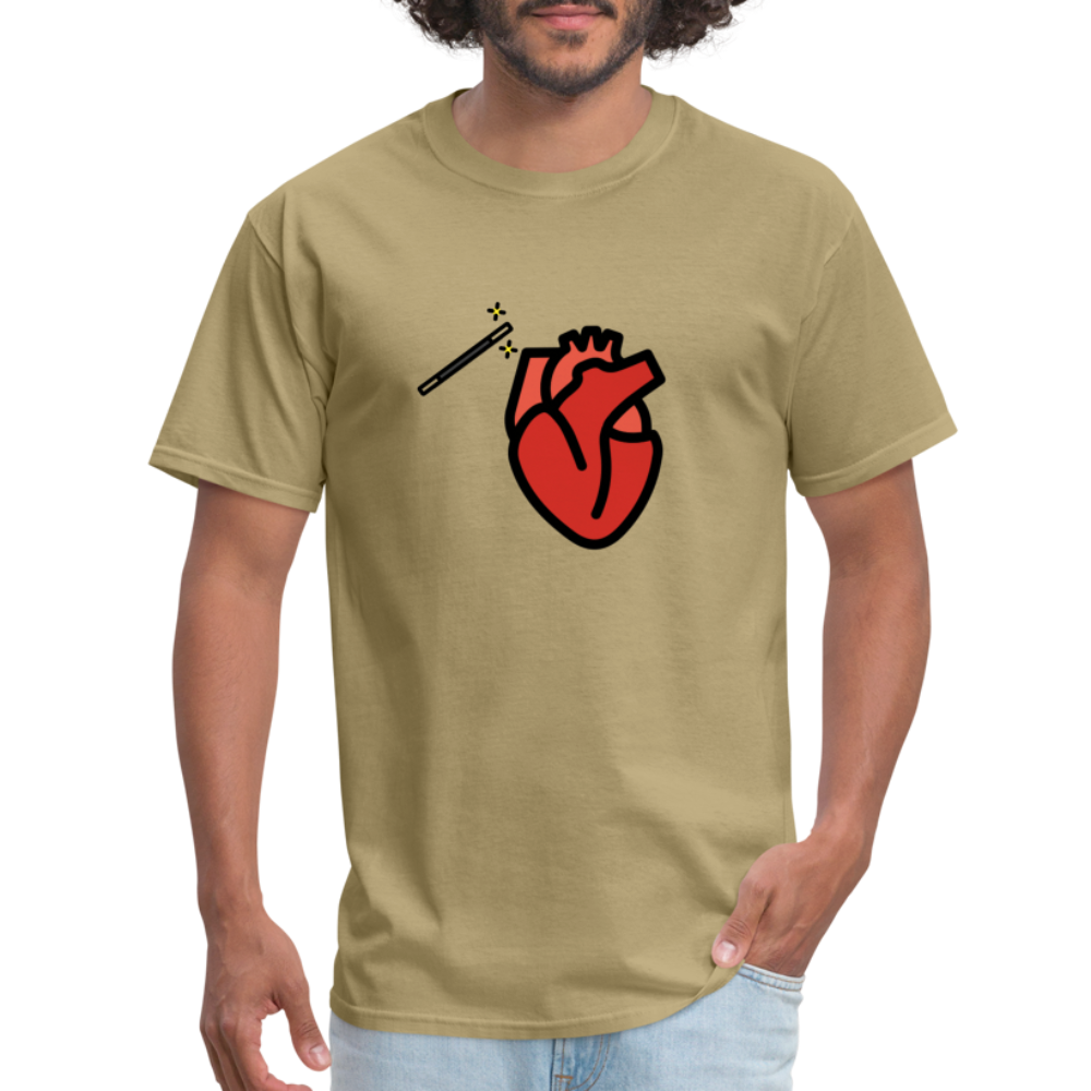 Manage Your Anatomical Heart Emoji Expression Moji Unisex Classic T-Shirt - Emoji.Express - khaki