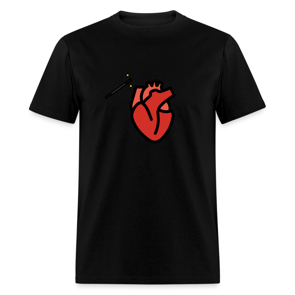 Manage Your Anatomical Heart Emoji Expression Moji Unisex Classic T-Shirt - Emoji.Express - black