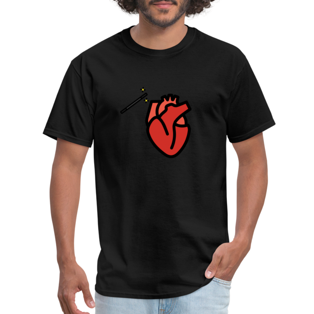 Manage Your Anatomical Heart Emoji Expression Moji Unisex Classic T-Shirt - Emoji.Express - black