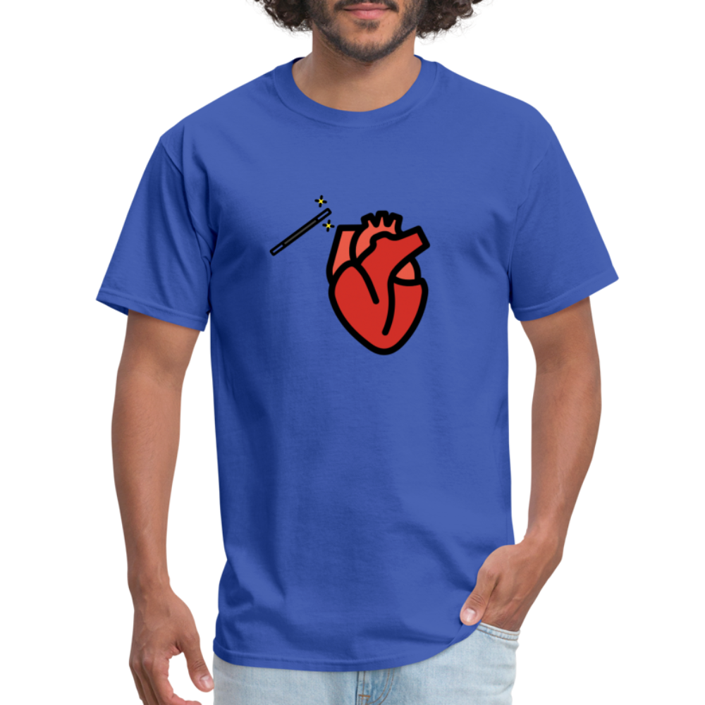Manage Your Anatomical Heart Emoji Expression Moji Unisex Classic T-Shirt - Emoji.Express - royal blue