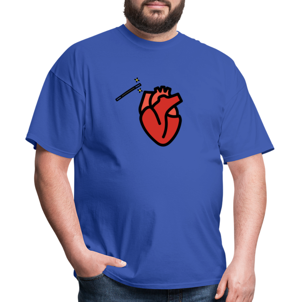 Manage Your Anatomical Heart Emoji Expression Moji Unisex Classic T-Shirt - Emoji.Express - royal blue