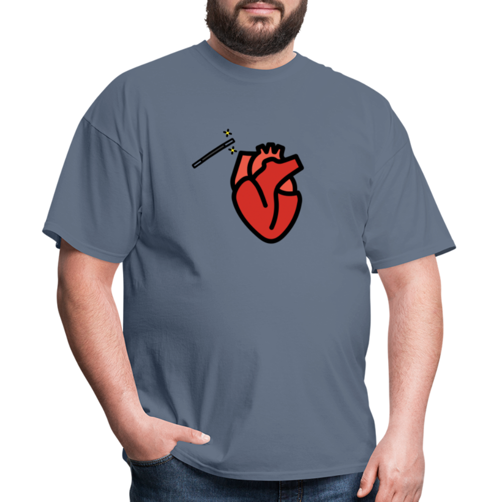 Manage Your Anatomical Heart Emoji Expression Moji Unisex Classic T-Shirt - Emoji.Express - denim