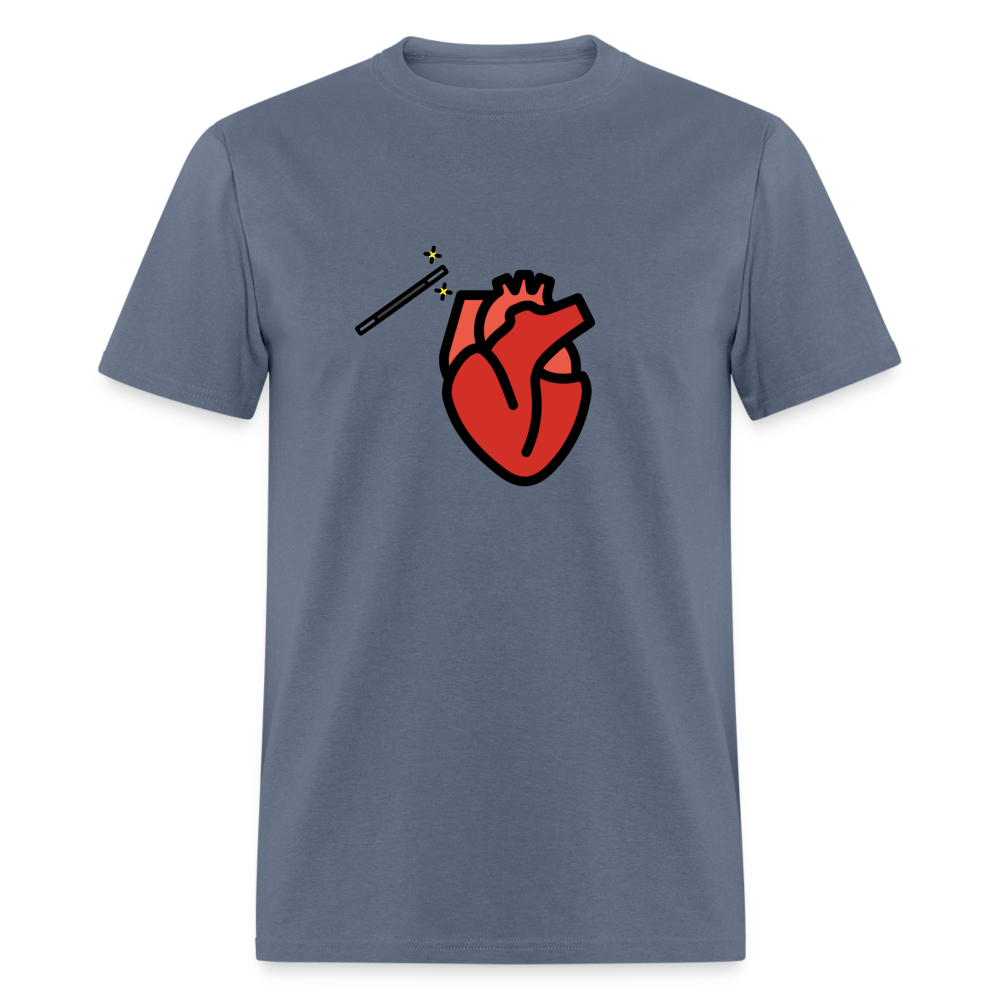 Manage Your Anatomical Heart Emoji Expression Moji Unisex Classic T-Shirt - Emoji.Express - denim