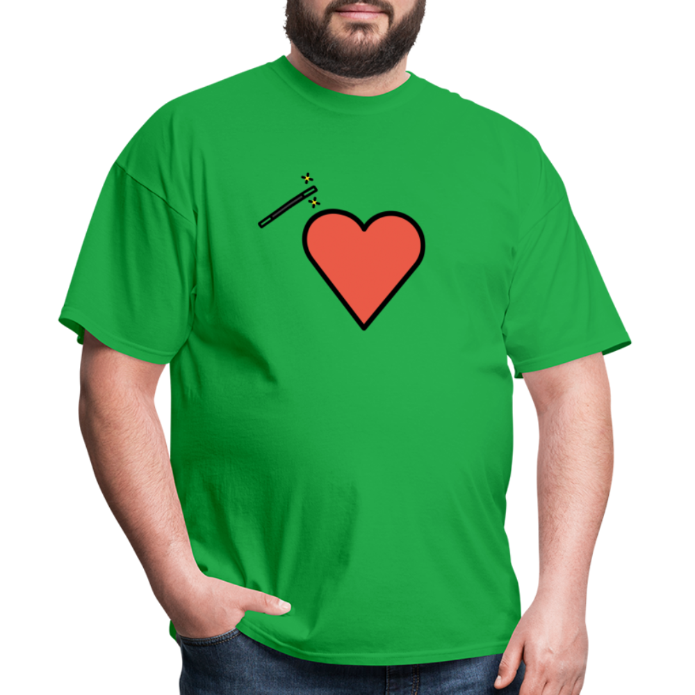 Manage Your Heart Emoji Expression Moji Unisex Classic T-Shirt - Emoji.Express - bright green
