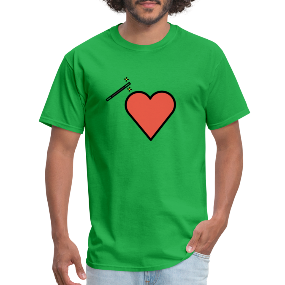 Manage Your Heart Emoji Expression Moji Unisex Classic T-Shirt - Emoji.Express - bright green
