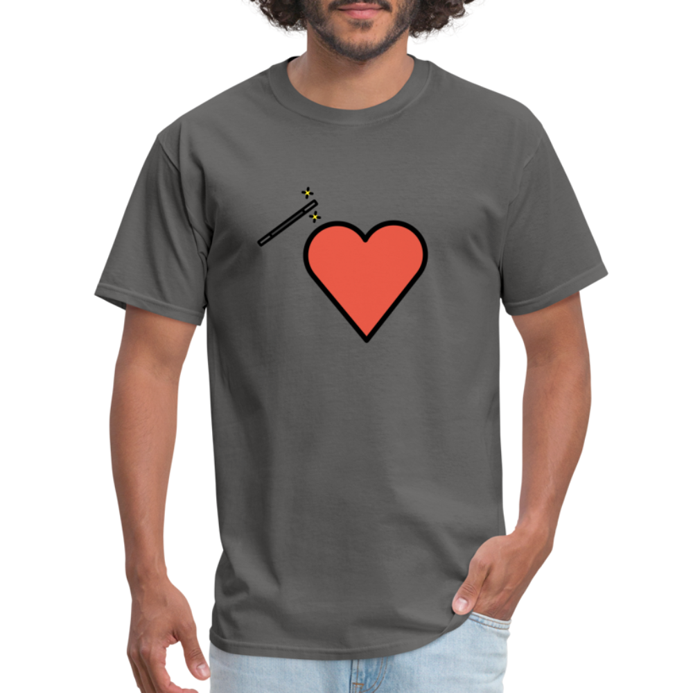 Manage Your Heart Emoji Expression Moji Unisex Classic T-Shirt - Emoji.Express - charcoal