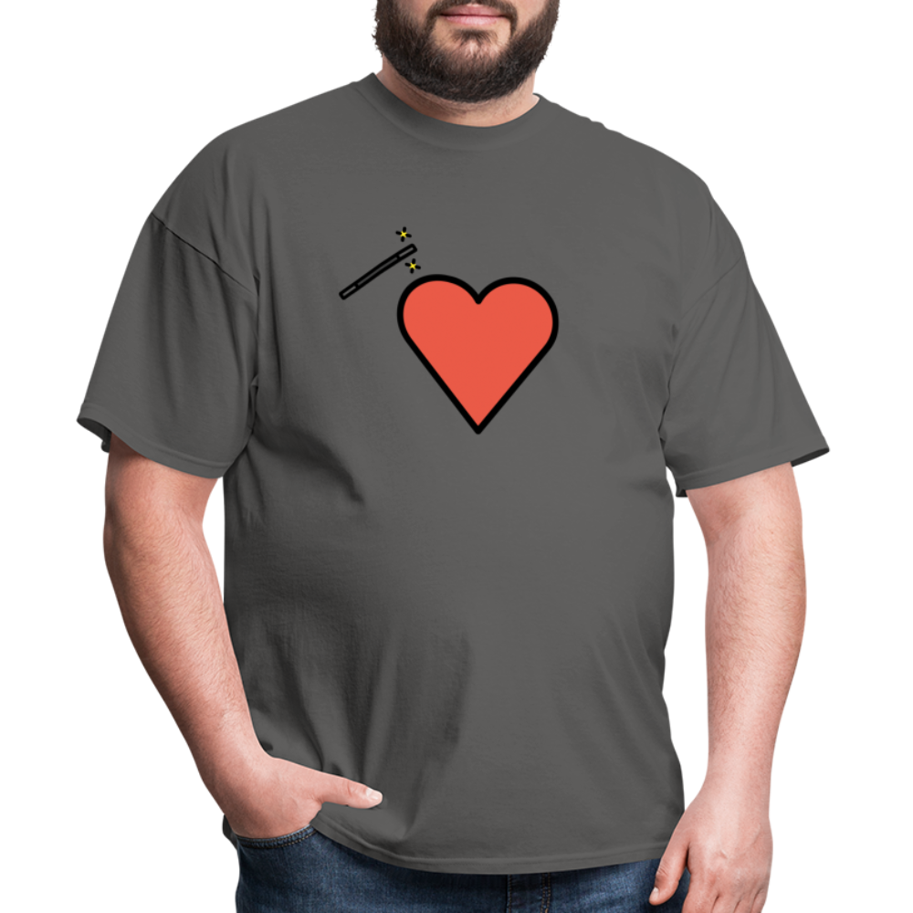 Manage Your Heart Emoji Expression Moji Unisex Classic T-Shirt - Emoji.Express - charcoal