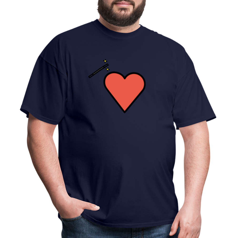 Manage Your Heart Emoji Expression Moji Unisex Classic T-Shirt - Emoji.Express - navy