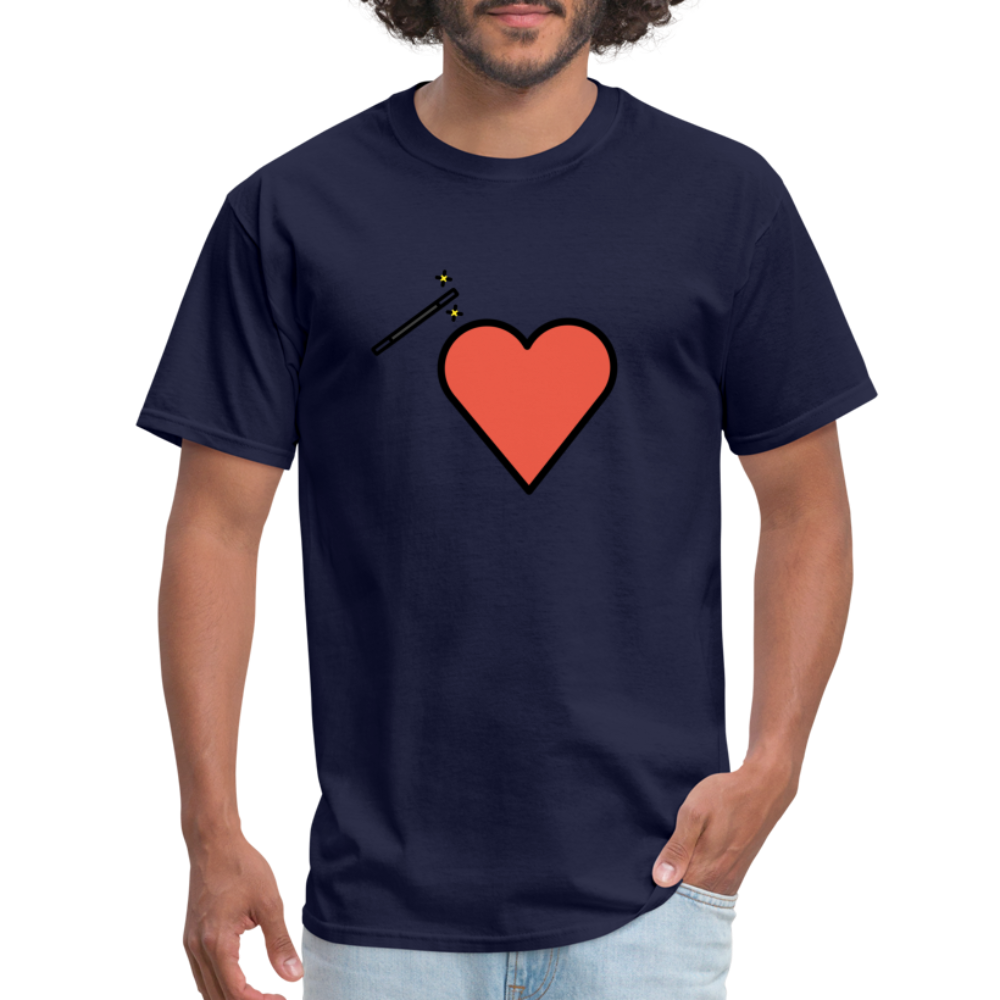 Manage Your Heart Emoji Expression Moji Unisex Classic T-Shirt - Emoji.Express - navy
