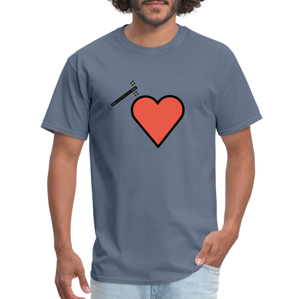 Manage Your Heart Emoji Expression Moji Unisex Classic T-Shirt - Emoji.Express - denim
