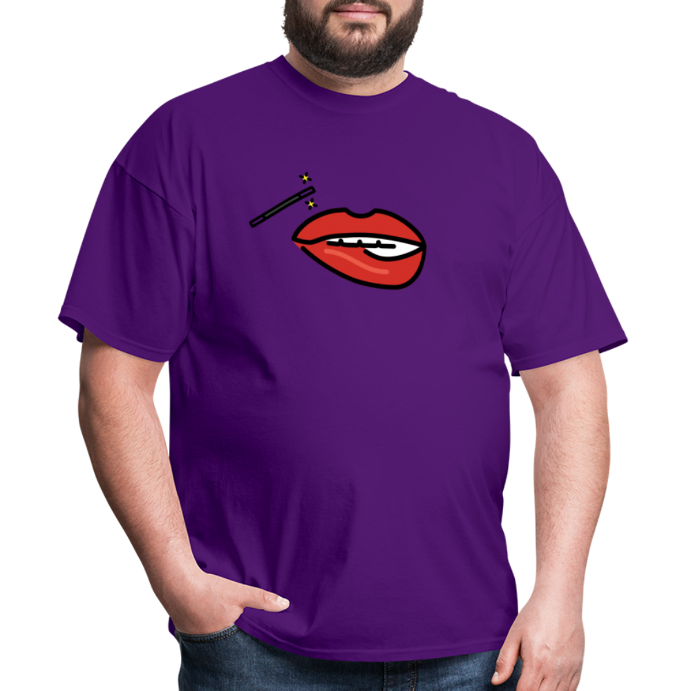 Manage Your Mouth Emoji Expression Moji Unisex Classic T-Shirt - Emoji.Express - purple
