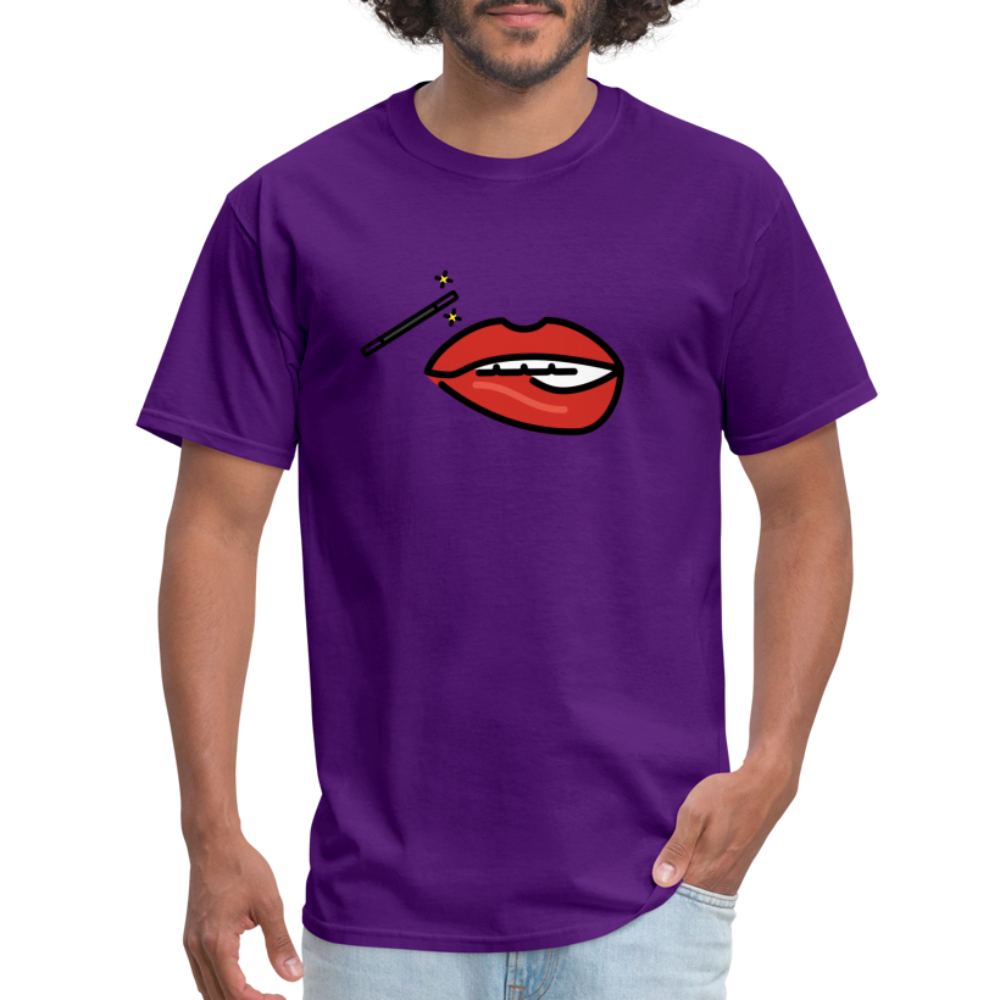 Manage Your Mouth Emoji Expression Moji Unisex Classic T-Shirt - Emoji.Express - purple