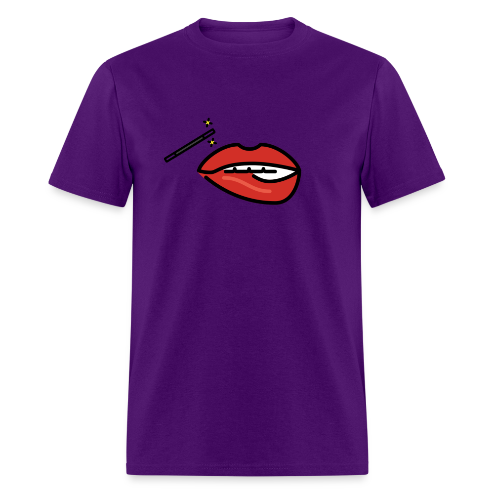 Manage Your Mouth Emoji Expression Moji Unisex Classic T-Shirt - Emoji.Express - purple