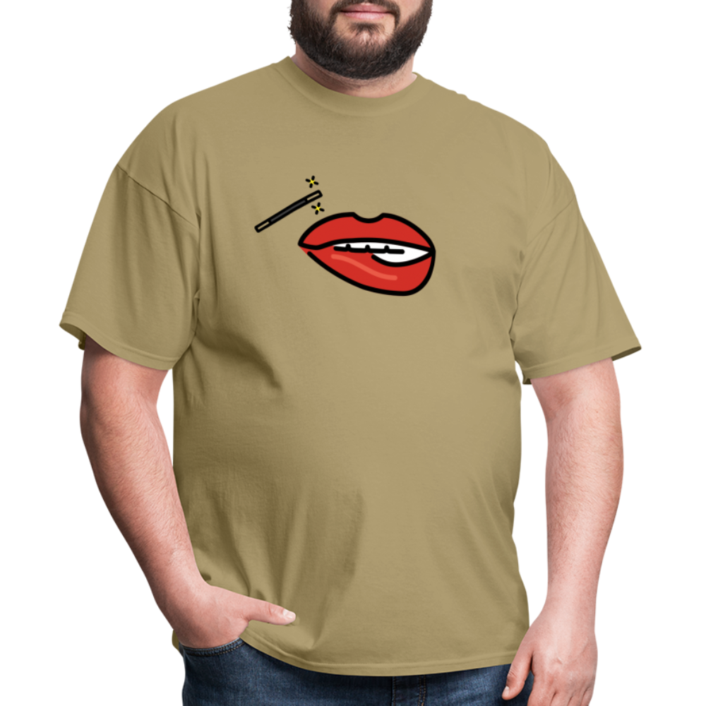 Manage Your Mouth Emoji Expression Moji Unisex Classic T-Shirt - Emoji.Express - khaki