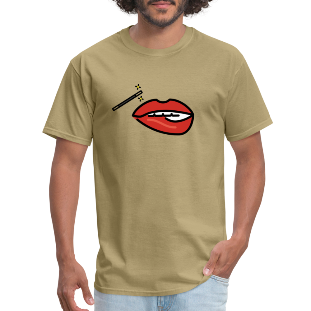 Manage Your Mouth Emoji Expression Moji Unisex Classic T-Shirt - Emoji.Express - khaki