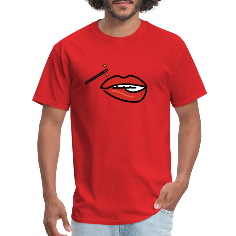 Manage Your Mouth Emoji Expression Moji Unisex Classic T-Shirt - Emoji.Express - red