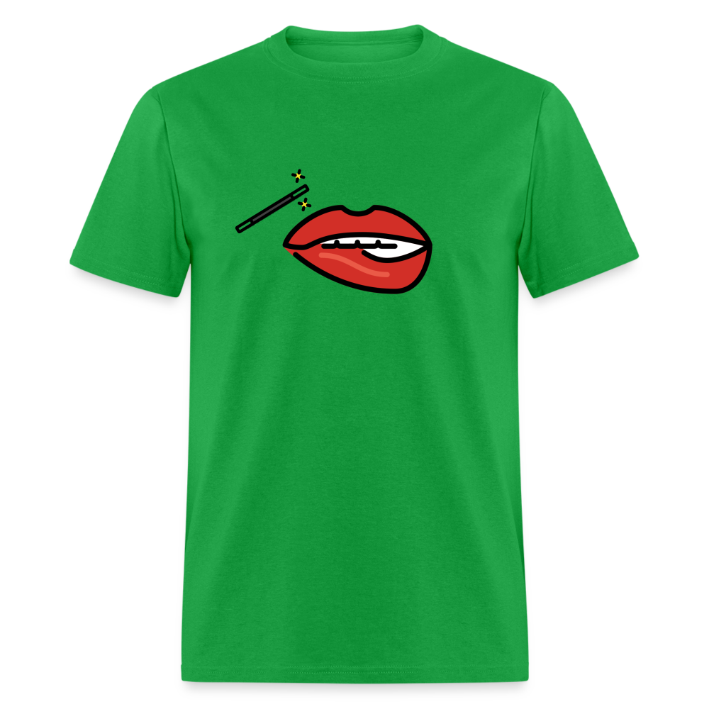 Manage Your Mouth Emoji Expression Moji Unisex Classic T-Shirt - Emoji.Express - bright green