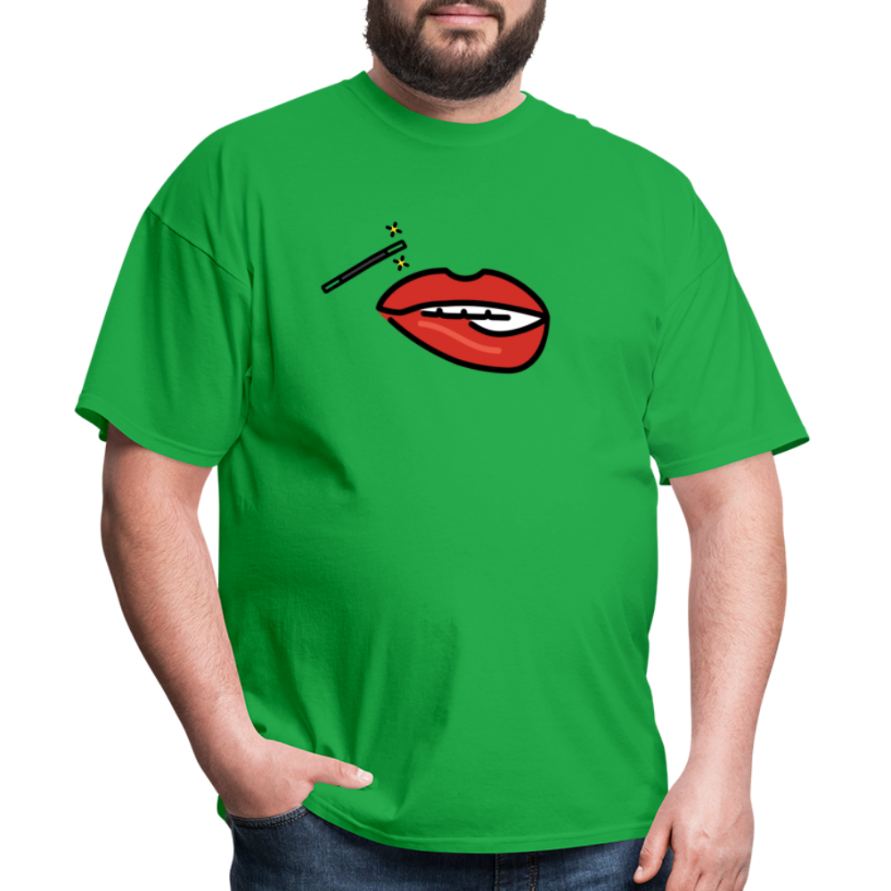 Manage Your Mouth Emoji Expression Moji Unisex Classic T-Shirt - Emoji.Express - bright green