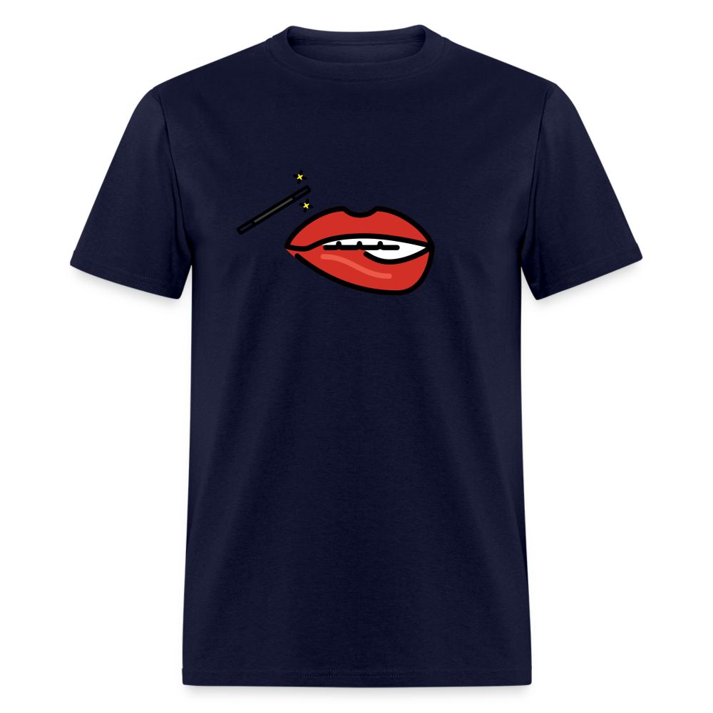 Manage Your Mouth Emoji Expression Moji Unisex Classic T-Shirt - Emoji.Express - navy