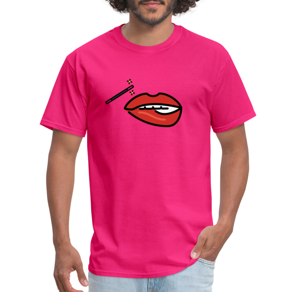 Manage Your Mouth Emoji Expression Moji Unisex Classic T-Shirt - Emoji.Express - fuchsia