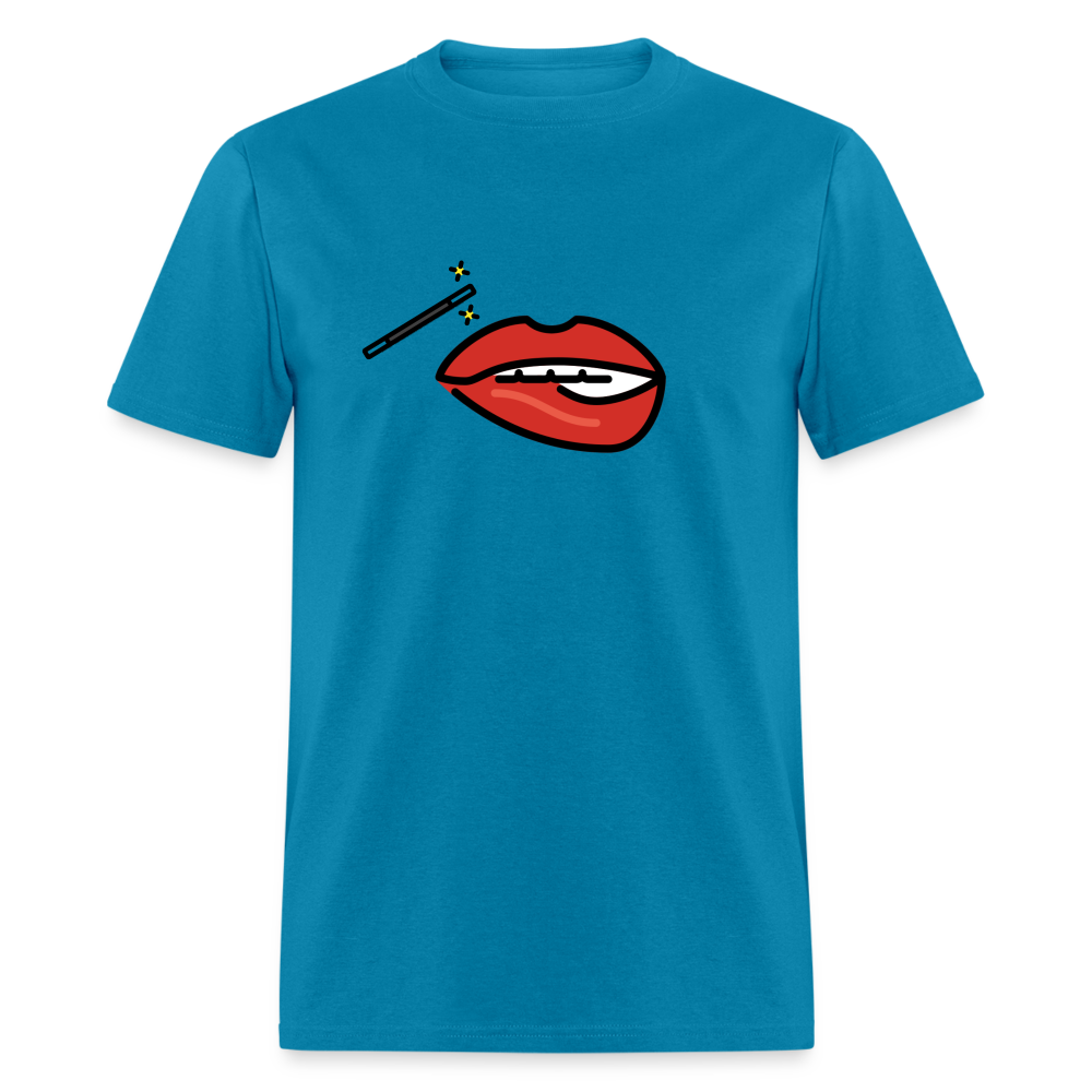 Manage Your Mouth Emoji Expression Moji Unisex Classic T-Shirt - Emoji.Express - turquoise