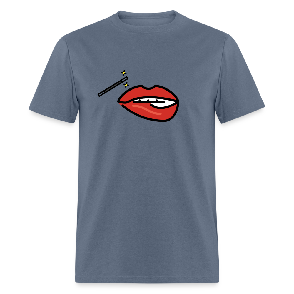 Manage Your Mouth Emoji Expression Moji Unisex Classic T-Shirt - Emoji.Express - denim